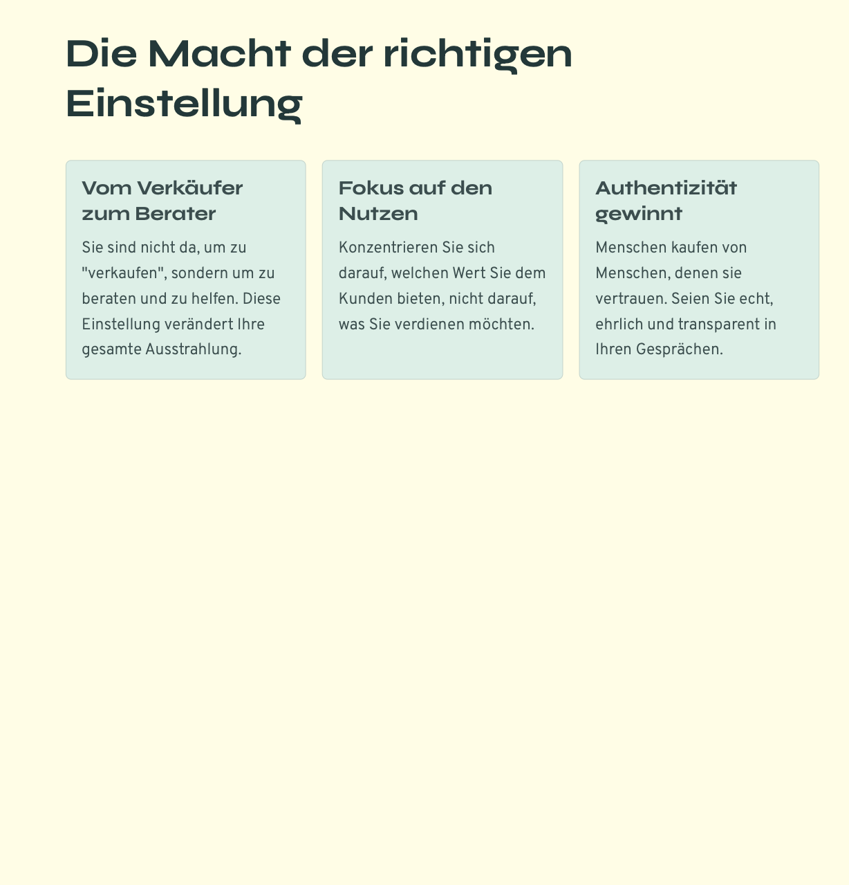 Sicherheit im Verkauf - Toolkit