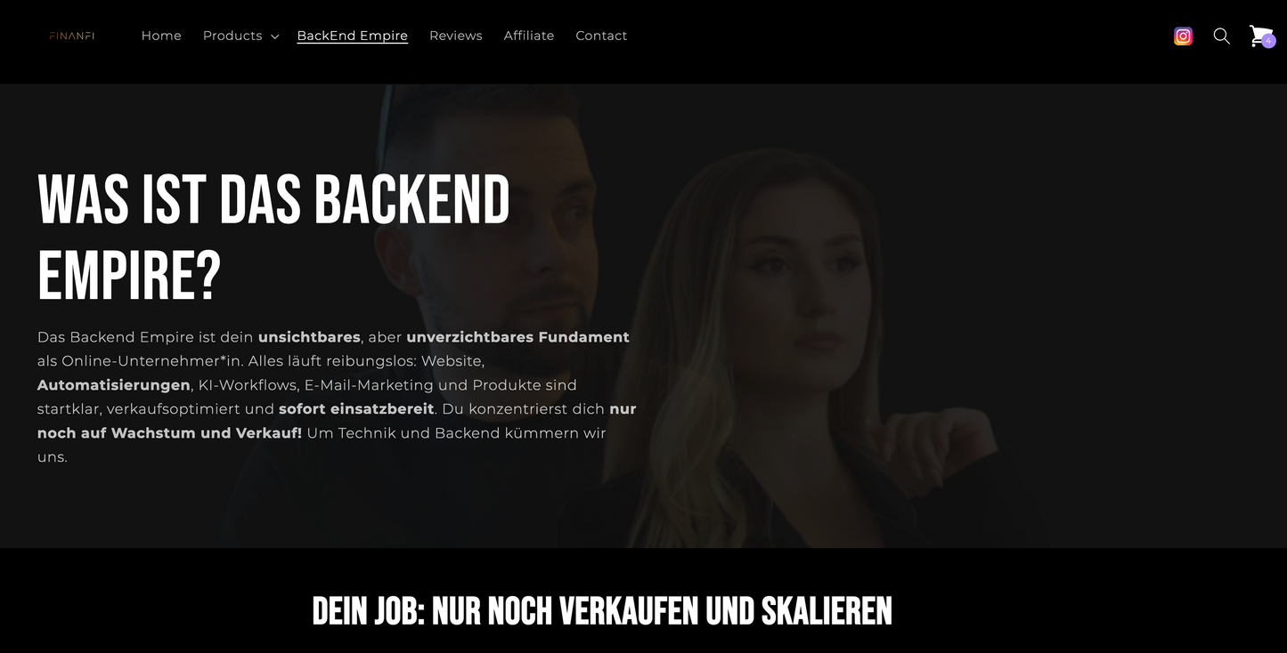 Done-for-You wir erstellen dir deine eigene Website